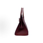 HERMES Birkin 25 Gold buckle Platinum handbag 25 Women\'s Edition 55 Rouge H Hermes Red